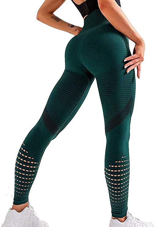 Womens High Waist Yoga Leggings Seamless Fitness Sports Gym Pants Shark Trousers