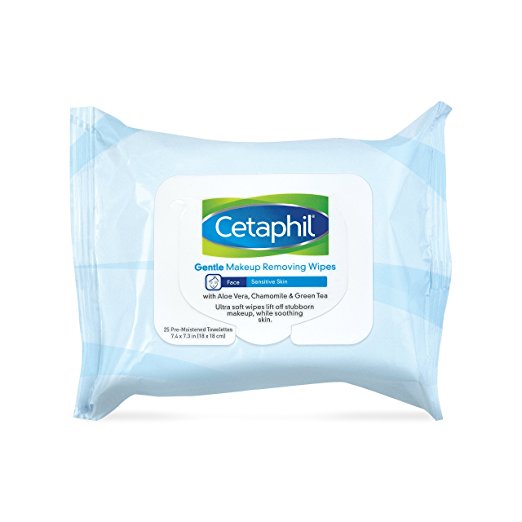 Cetaphil Gentle Makeup Removing Wipes, 25 Count