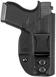 Vedder Holsters LightTuck IWB Kydex Gun Holster Compatible with Glock Models (Right Hand Draw, Glock 43x 9mm w/TLR-6)