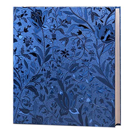 Penxina Leather Cover Photo Album - Extra Large Capacity Picture Album for Wedding Family Photo, 600 Pockets Hold 4x6 Photos - Gem Blue