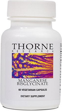 Thorne Research - Manganese Bisglycinate - Essential Mineral Supplement - 60 Capsules