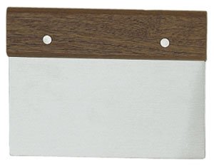 New Wide (5 7/8-Inches) Dough Scraper, Pastry Dough Scraper, Pizza Dough Scraper, Baking Dough Scraper, Wood Handle Stainless Steel, Commercial Grade