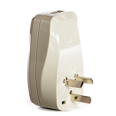 OREI 3 in 1 Australia Travel Adapter Plug with USB and Surge Protection - Grounded Type I - Australia, China & More