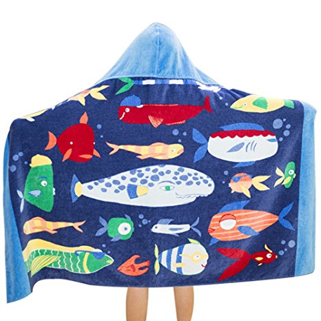 Cute Cartoon Baby Kid's Hooded Bath Towel Toddler Boy Girls Beach Towel New-Perfect Gift