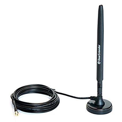 BearExtender Heavy Duty 7 dBi Wi-Fi Antenna w/ RP-SMA Extension Cable & Magnet Base