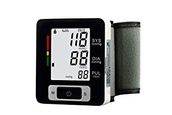 Fam-health Portable Wrist Blood Pressure Monitor FDA Approved with Large Display, Two User Modes, Adjustable Wrist Cuff,IHB Indicator and 90 Memory Recall 2019 New Version