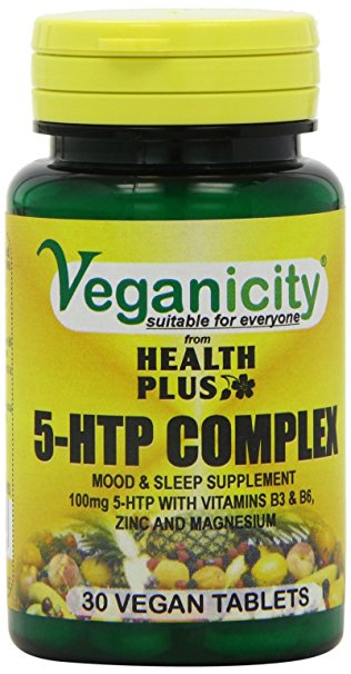 Veganicity 5-HTP Complex 100mg Mood and Memory Supplement - 30 Tablets