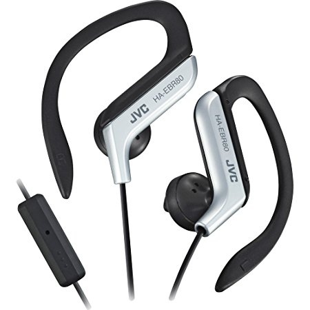 JVC HAEBR80S Sports Clip Headphones (Silver)