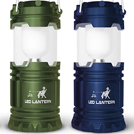 MalloMe Lanterns Battery Powered LED Camping Lantern Emergency Hurricane Lights Portable Camp Tent Lamp Light Operated at Home, Indoor, Power Outages