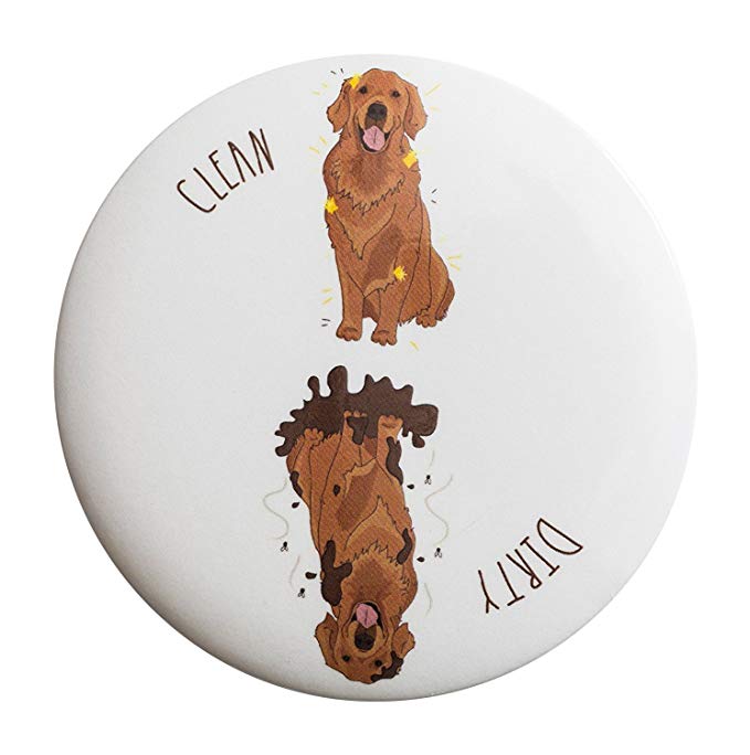Sutter Signs Clean Dirty Dog Dishwasher Magnet (Golden Retriever)
