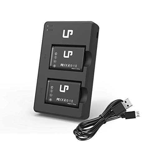 LP NP-BX1 Battery Charger Set, 2-Pack Battery & Dual Slot Charger, Compatible with Sony Cyber-Shot DSC-RX100, DSC-RX100 II, DSC-RX100M II, DSC-RX100 III, DSC-RX100 IV, DSC-RX100 V, DSC-RX100 VII &More