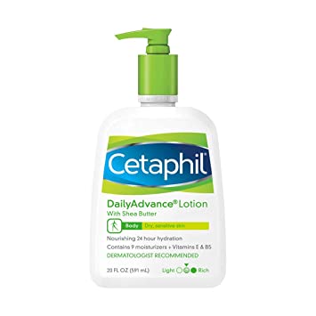 Cetaphil Daily Advance Ultra Hydrating Lotion for Dry/sensitive Skin, Fragrance Free, 20 Fl Oz Pump Bottle