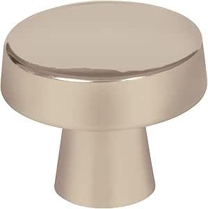 Amerock | Cabinet Knob | Satin Nickel | 1-5/16 inch (33 mm) Diameter | Blackrock | 1 Pack | Drawer Knob | Cabinet Hardware