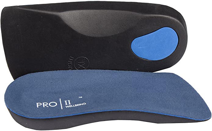3/4 Orthotic Insole Support Helps Weak and Fallen Arches Also Plantar Fasciitis