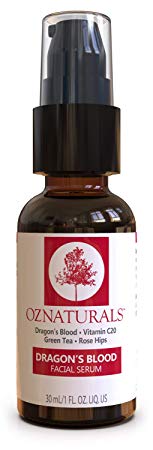 OZNaturals Dragon's Blood Serum for Face: Dragons Blood Facial Serum with Vitamin C - Face Tightening and Lifting Serum to Aid Collagen Production and Reduce Wrinkles, Fine Lines, Dark Spots - 1 Fl Oz