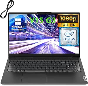 Lenovo 2023 V15 G3 15.6" FHD Business Laptop Computer, 12th Gen Intel 10 Cores i5-1235U (Beat i7-1195G7), 40GB DDR4 RAM, 2TB PCIe SSD, 802.11AC WiFi, Bluetooth 5.1, Windows 11 Pro, AZ-XUT Cable