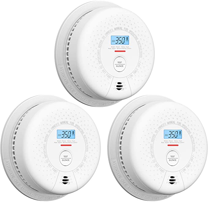 Carbon Monoxide Detector Alarm, X-Sense 10-Year Battery CO Alarm Detector with LCD Display, Compliant with UL 2034 Standard, Auto-Check & Silence Button, CD01, 3-Pack