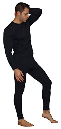 Men's Ultra Soft Thermal Underwear Long Johns Set with Fleece Lined