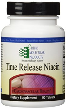 Ortho Molecular Products, Time Release Niacin, 90 Tablets