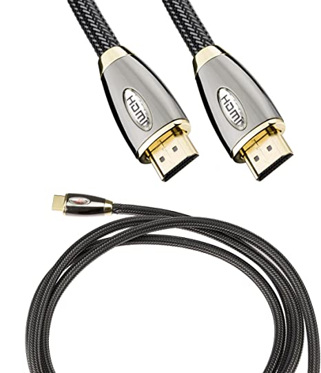 32nd HDMI To HDMI High Speed v2.0/1.4a Data Cable with Gold Plated Connectors - Supports 4K, Ultra HD, 3D, 1080p, Ethernet and Audio Return - 1 Metre