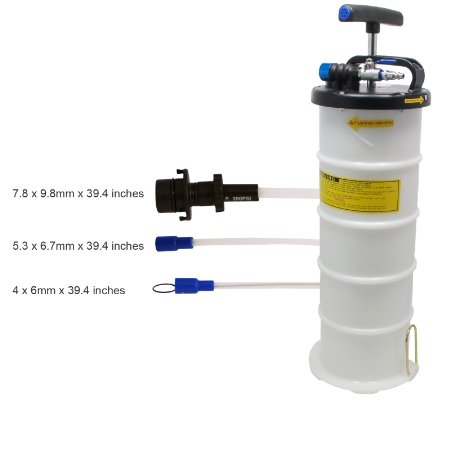 Pneumatic / Manual 6.5 Liter Oil Changer Vacuum Fluid Extractor Pump Tank Remover