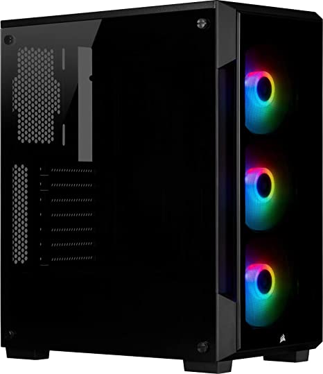 Corsair iCUE 220T RGB Tempered Glass Mid-Tower Smart Case — Black(CC-9011190-WW)