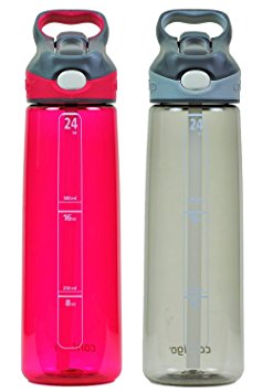 Contigo Autospout Addison Water Bottle, 24 oz - Sangria & Smoke (2 Pack)