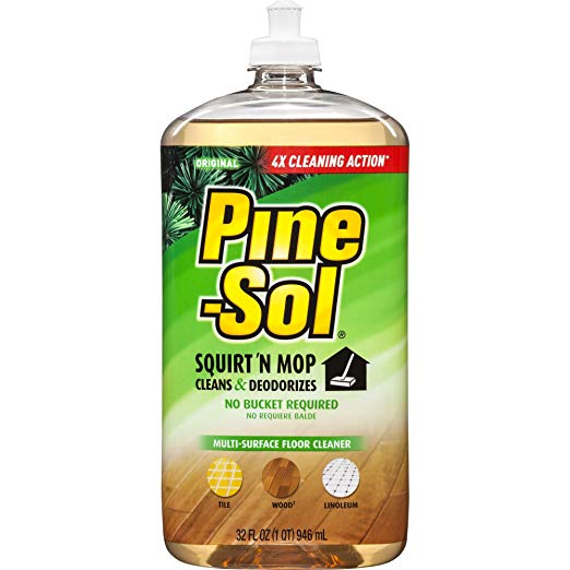 Pine-Sol Squirt and Mop Floor Cleaner, Original, 32 Ounces, 6 Bottles/Case (97348)