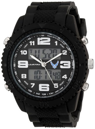 Wrist Armor Men's 37300005 C27 Analog-Digital Display Quartz Watch with Black Rubber Strap