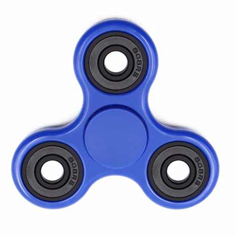 Fidget Spinner, Bekhic Pro Spintech Tri Fidget Hand Spinner Toy With Premium Hybrid Ceramic Bearing (Blue)