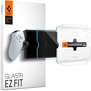 Spigen Tempered Glass Screen Protector [GlasTR EZ FIT] designed for PlayStation Portal Remote Player - 1 Pack