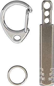 Pixel Ti Microlight - Precision Machined Titanium Keychain LED Flashlight (Cool White Color) - Ultra Light Keychain Flashlight with Replaceable Batteries for EDC by TEC Accessories