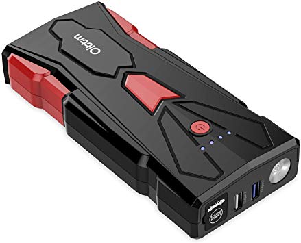 Car Jump Starter, Oittm 1500A Peak Current 15600mAh Car Battery Booster(Up to 8.0L Gas and 6.5L Diesel Engine) Power Bank Portable Charger w/USB Charge Quick Charge 3.0 Type-C 12V DC Output (Case)