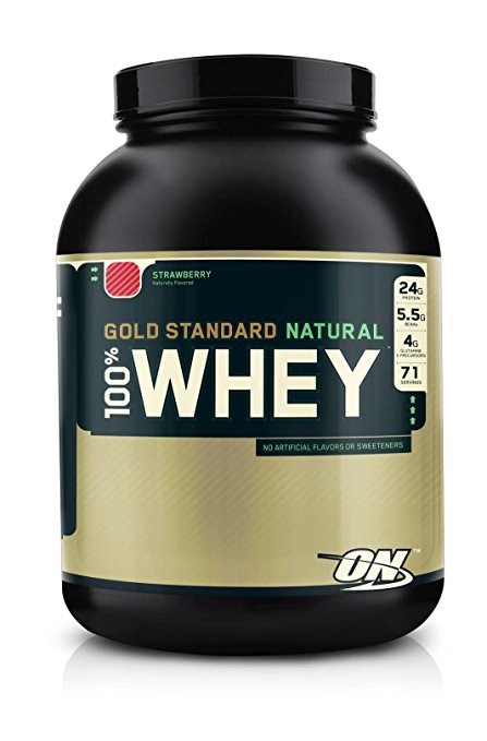 Optimum Nutrition Gold Standard Natural Whey Strawberry -- 5.11 lbs