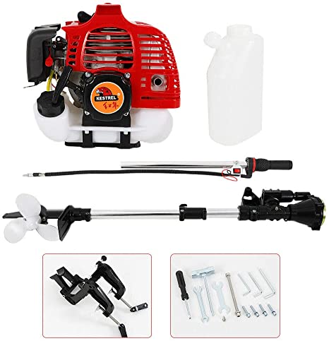NICECHOOSE Outboard Motor, 2 Stroke 2.5HP - 18HP Heavy Duty Outboard Motor Inflatable Fishing Boat Engine with Air/Water Cooling System - US Shipping