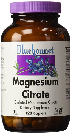 Bluebonnet Magnesium Citrate, 120 Caplets