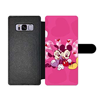 GSPSTORE Samsung Galaxy S8 Plus Wallet Case,Disney Mickey Mouse and Minnie Cute Cartoon Pattern Flip Pu Wallet Case with Card Pockets for Samsung Galaxy S8 Plus #10