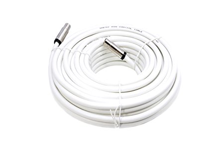 Smedz 10 m Fully Assembled Digital TV Aerial Cable Extension Kit with Male - Male Connections - White