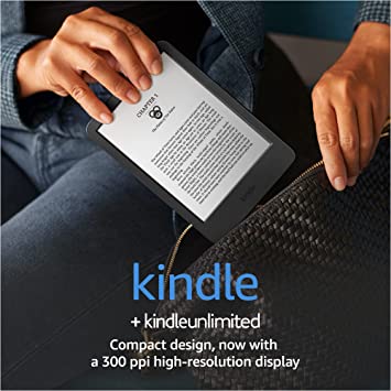 All-new Kindle (2022 release) – The lightest and most compact Kindle, now with a 6” 300 ppi high-resolution display, and 2x the storage - Black   3 Months Free Kindle Unlimited (with auto-renewal)