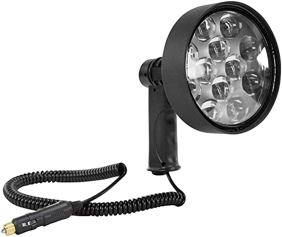 10 Million Candlepower LED Spotlight - 36 Watt - Pistol Grip - 1600 Foot Beam - 3200 Lumens