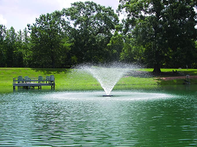 Kasco 3/4HP VFX Series Aerating Pond Fountain – 120V, single phase, 100 ft power cord – 3400VFX100 - display aerator