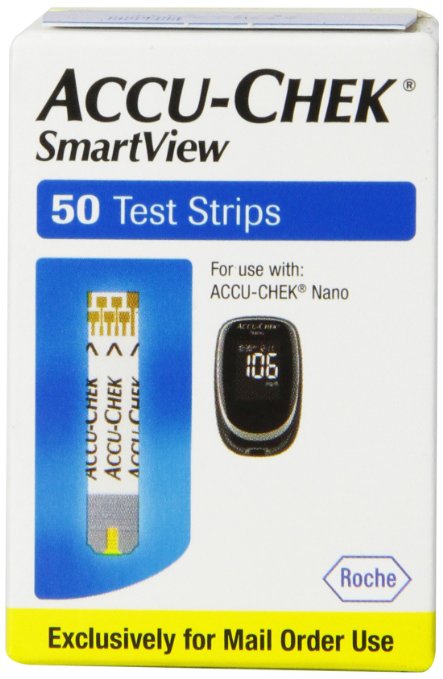 Accu-Chek Nano Smart View Test Strips, 50 Count