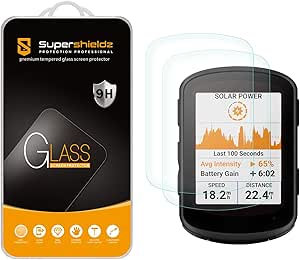 Supershieldz (2 Pack) Designed for Garmin Edge 840 and Edge 540 Tempered Glass Screen Protector, Anti Scratch, Bubble Free