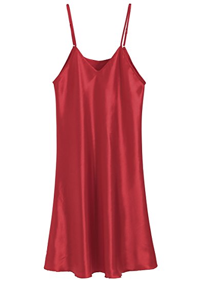 Latuza Women's Satin Nightgown Short Camisole Chemise