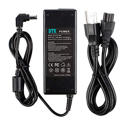 Dtk 19.5V 4.7A 90W AC Adapter Laptop Computer Charger/Notebook PC Supply Power Source for Sony Connector Size: 6.5mm x 4.4mm