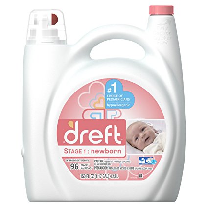 Dreft Stage 1: Newborn Liquid Laundry Detergent (HE), 150 oz, 96 loads