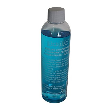 iSonic CSGJ01-8oz Ultrasonic JewelryEye Wear Cleaning Solution Concentrate