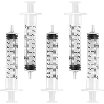 10ml Oral Syringes by Terumo - 5 Pack - Luer Slip Tip, No Needle, FDA Approved, Without Needle, Individually Blister Packed - Medicine Administration for Adults, Infants, Toddlers and Small Pets - Box of 5 Syringes 10cc. Made in Philippines.