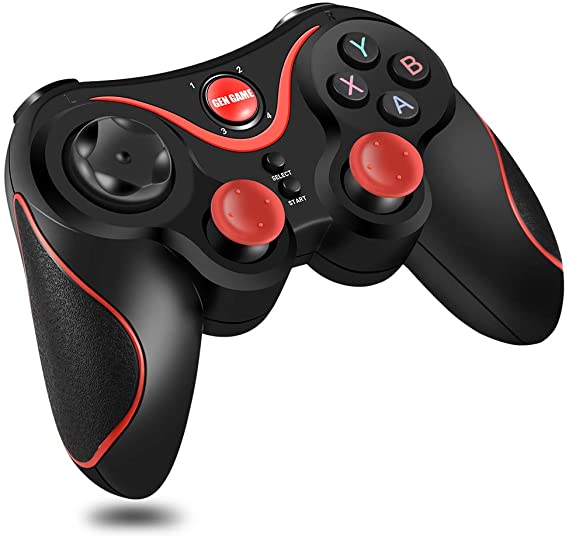 T3 Gamepad Bluetooth Wireless Game Controller Gamepad Joystick for iOS Android Cellphone Tablet TV Box, Pad, Tablet