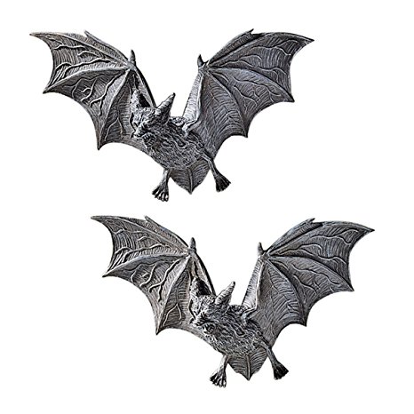 Design Toscano the Vampire Bats of Castle Barbarosa Wall Sculptures - Set of 2